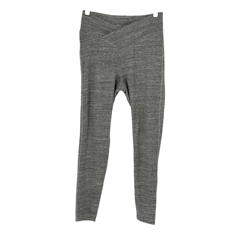 PINK Victoria's Secret Leggings Gray Crossover V-Waist Activewear Large